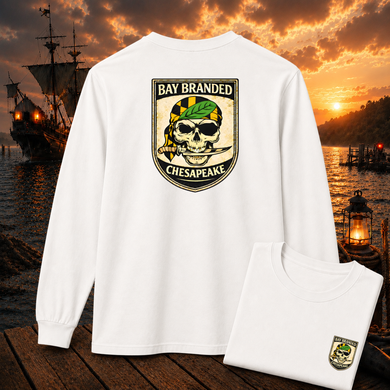 Calvert County Flag Long Shirt