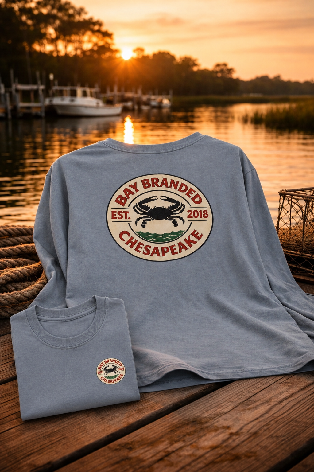 Chesapeake Crab Long Shirt