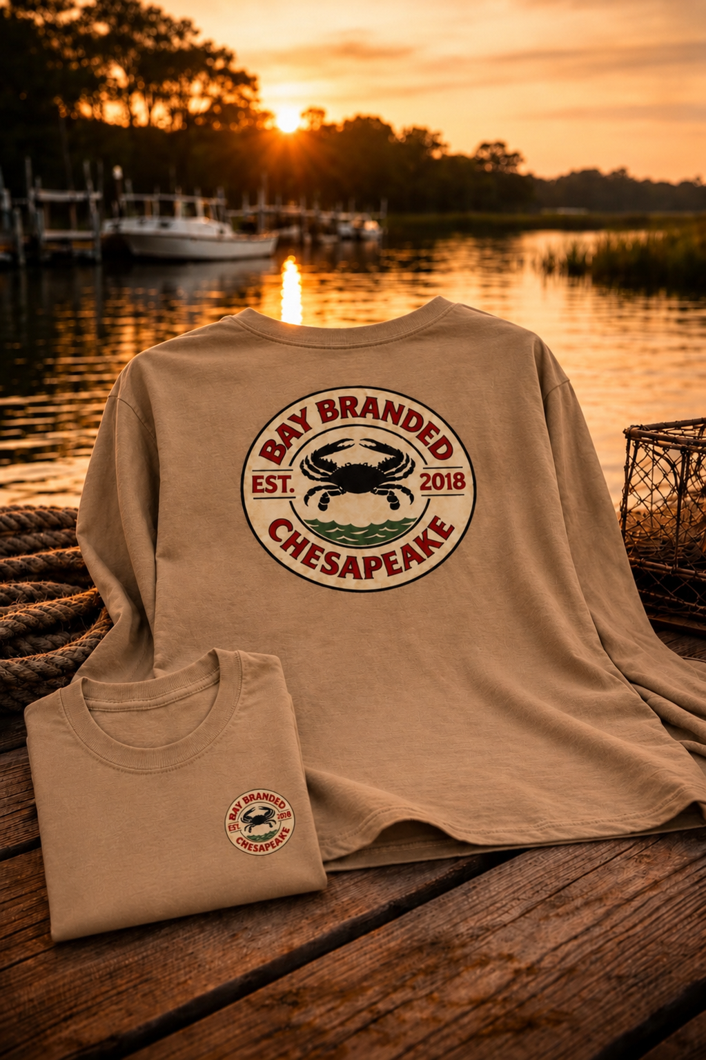 Chesapeake Crab Long Shirt
