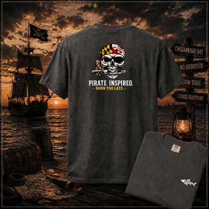 Born Too Late Maryland Pirate T-Shirt