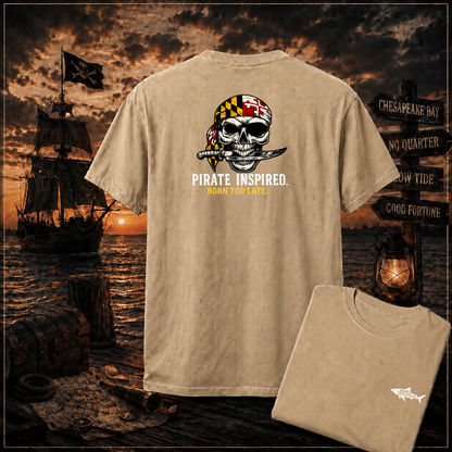 Born Too Late Maryland Pirate T-Shirt