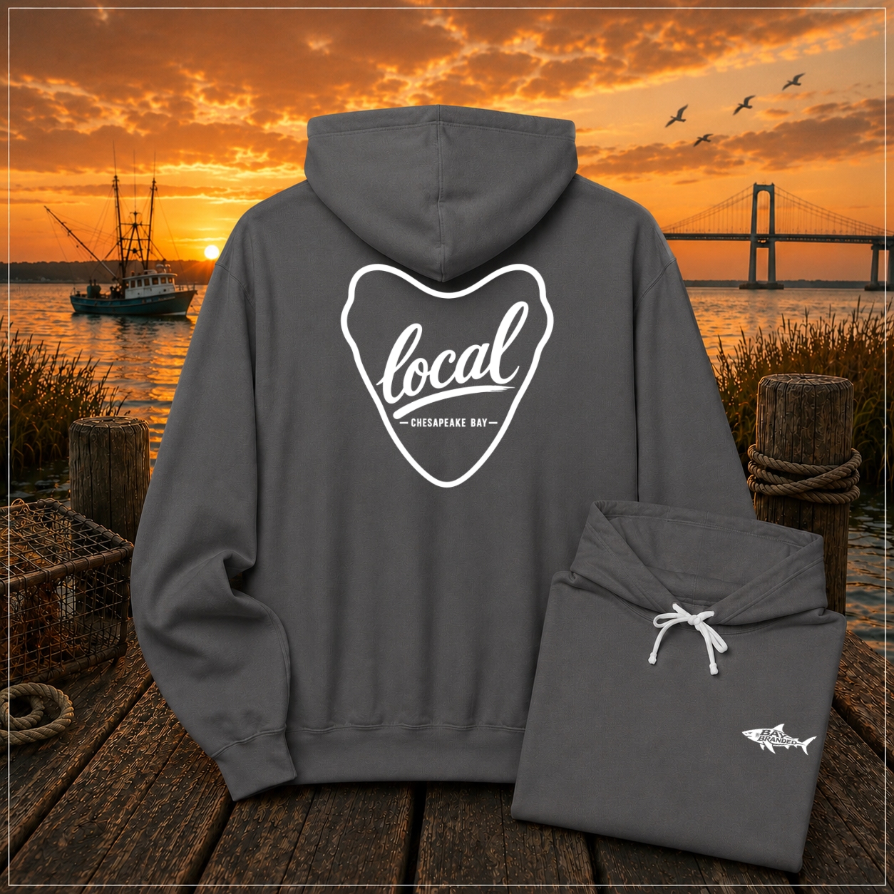 Local Chesapeake Megalodon Hoodie