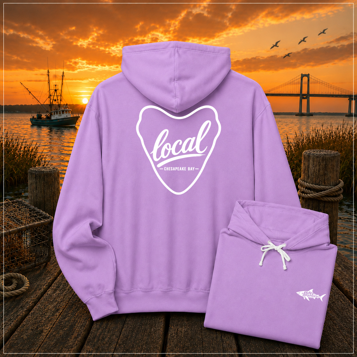 Local Chesapeake Megalodon Hoodie