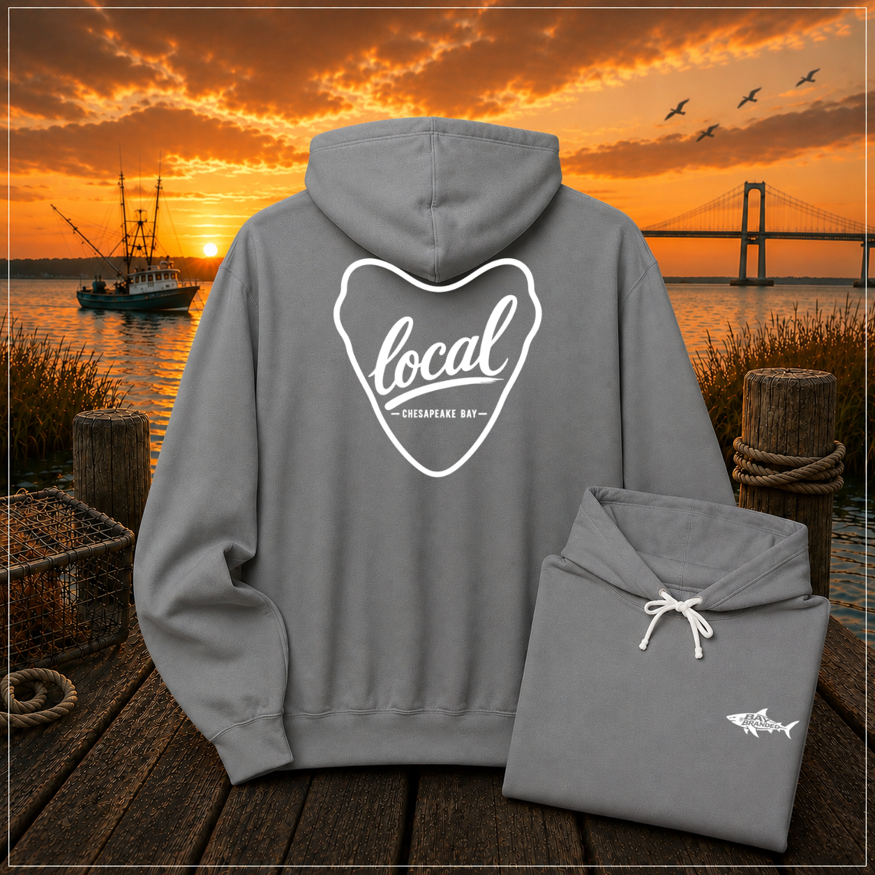 Local Chesapeake Megalodon Hoodie