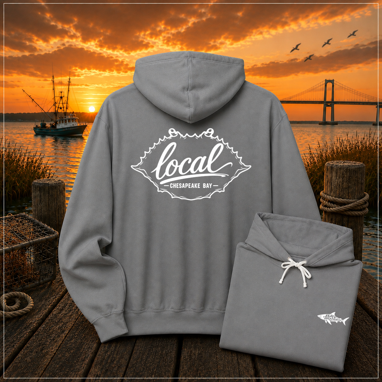 Local Chesapeake Blue Crab Hoodie