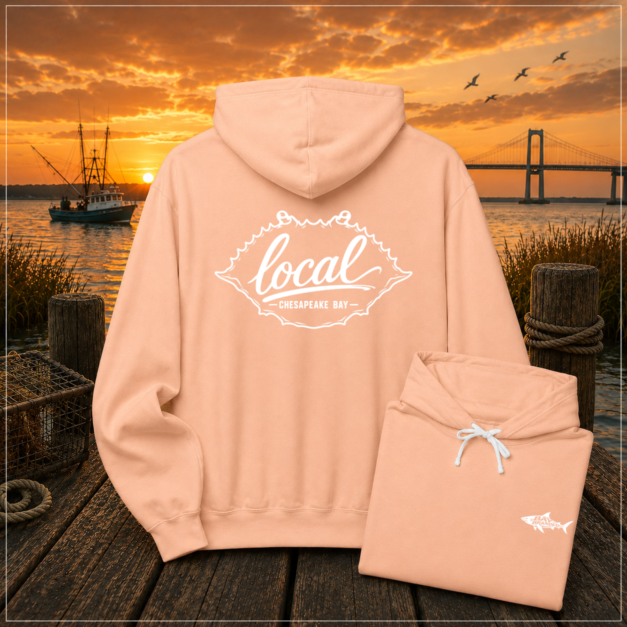 Local Chesapeake Blue Crab Hoodie