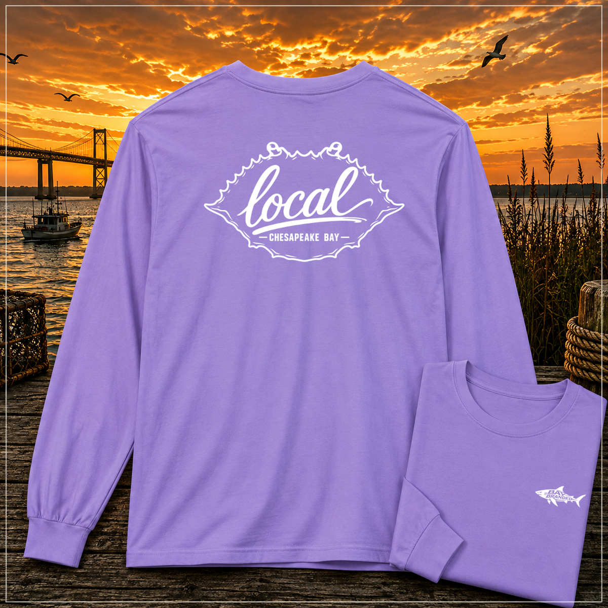 Local Chesapeake Blue Crab Long Shirt