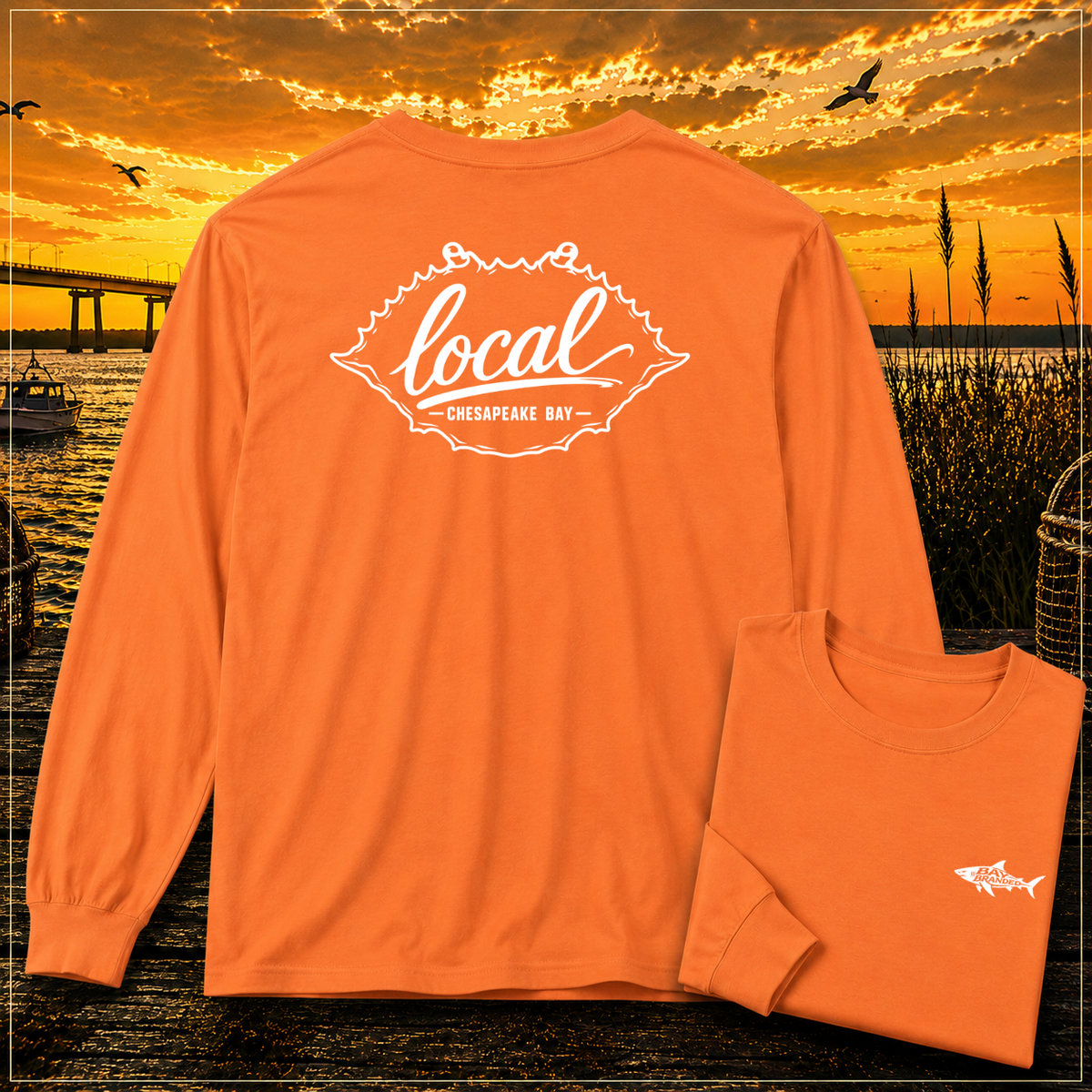 Local Chesapeake Blue Crab Long Shirt