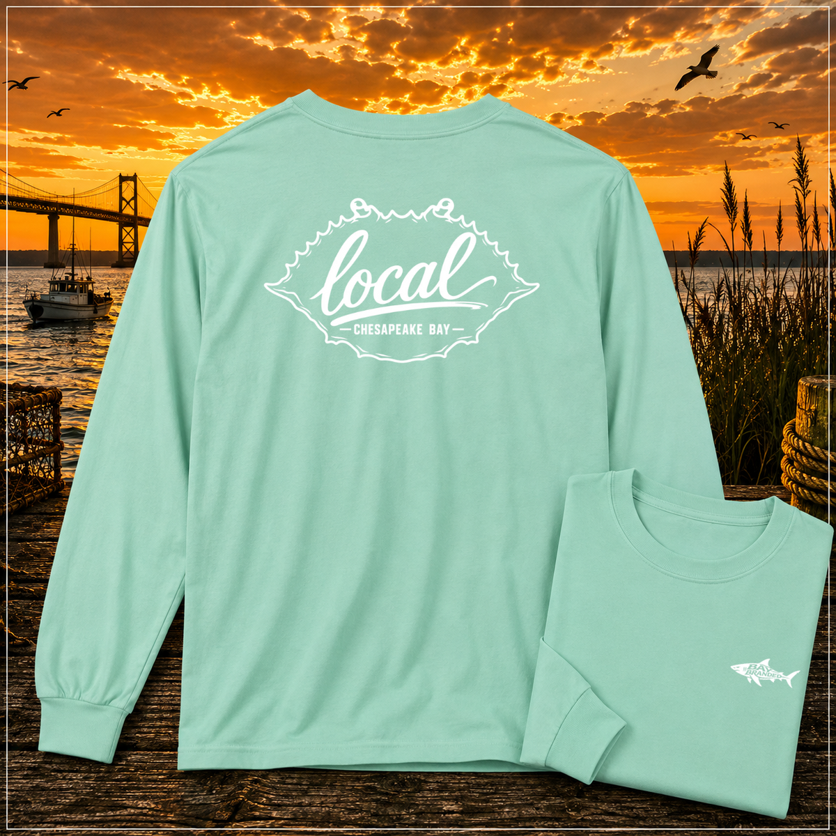 Local Chesapeake Blue Crab Long Shirt