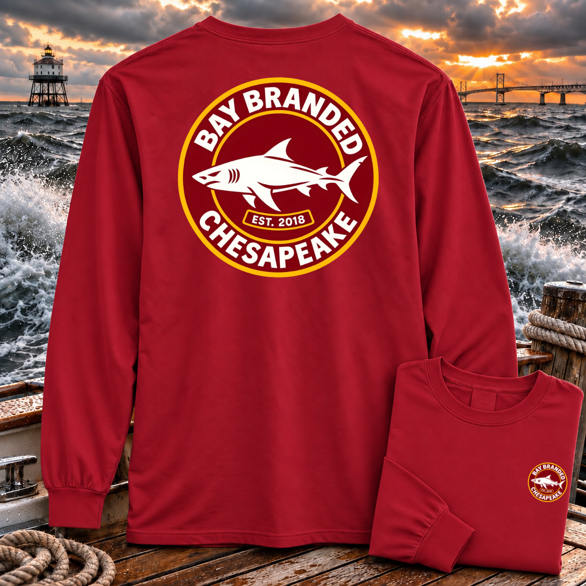 Megalodon Logo Badge Long Shirt