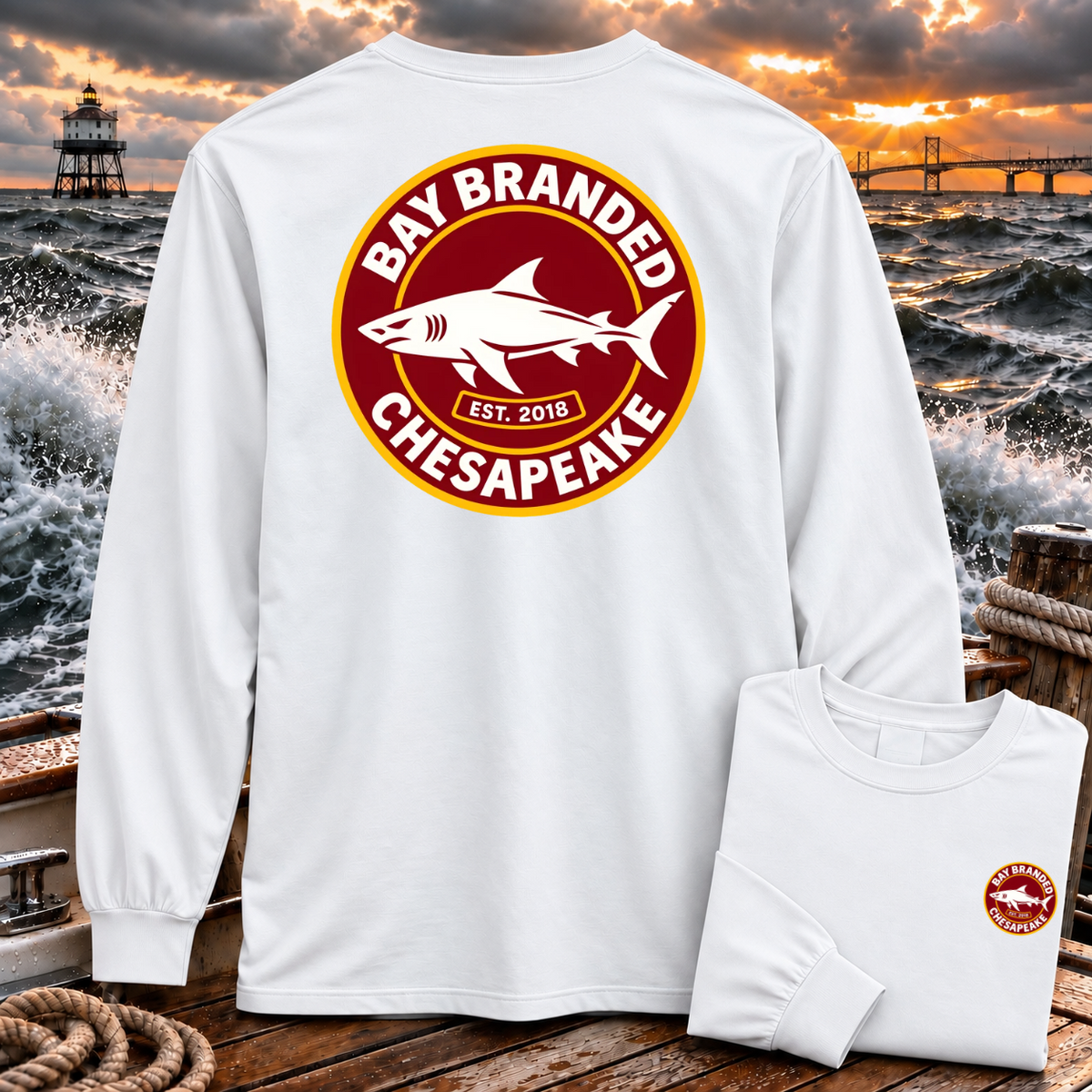 Megalodon Logo Badge Long Shirt