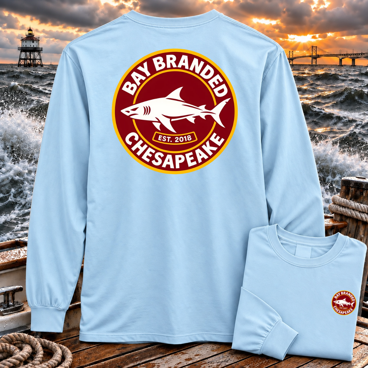 Megalodon Logo Badge Long Shirt