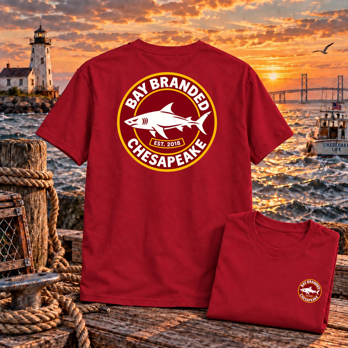 Megalodon Logo Badge T-Shirt