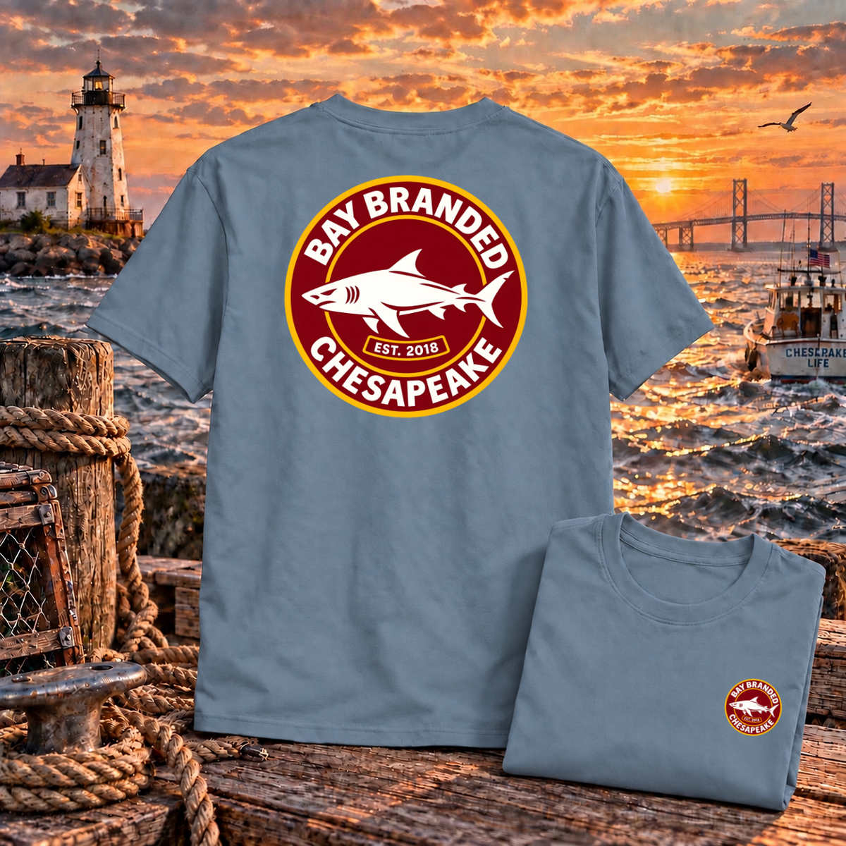 Megalodon Logo Badge T-Shirt
