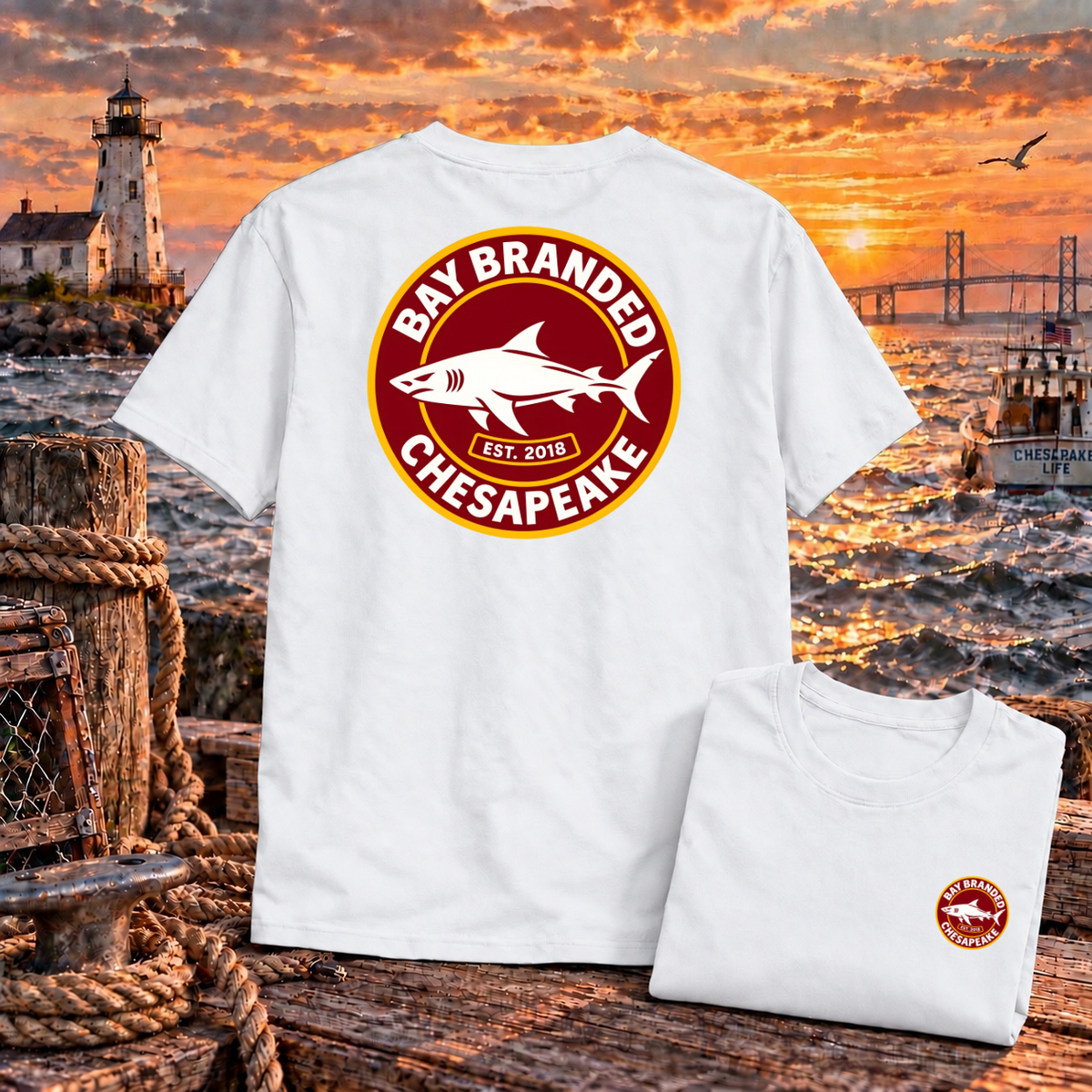 Megalodon Logo Badge T-Shirt