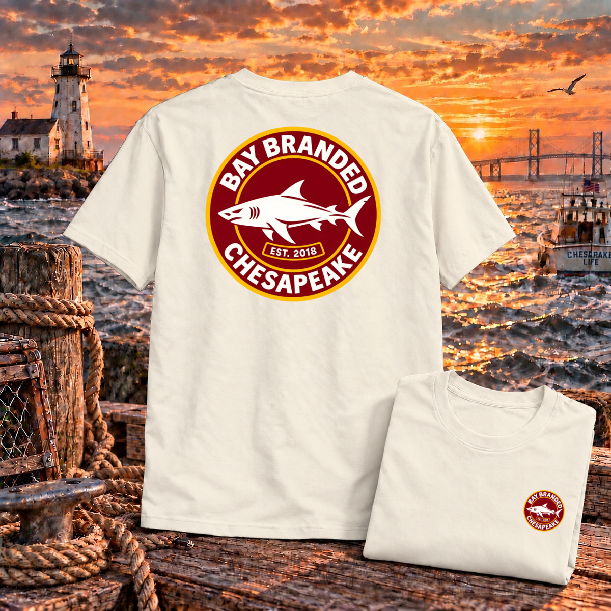 Megalodon Logo Badge T-Shirt