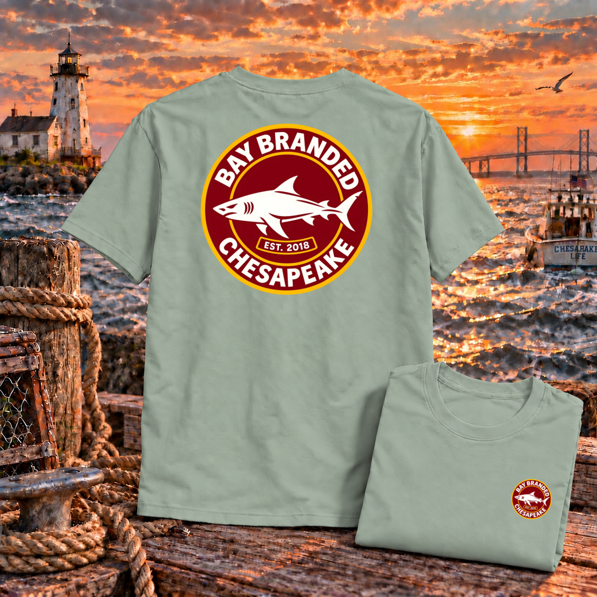 Megalodon Logo Badge T-Shirt