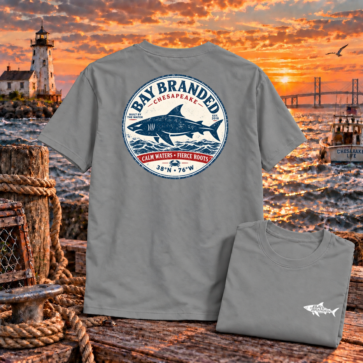 Chesapeake Fierce Roots Shark T-Shirt