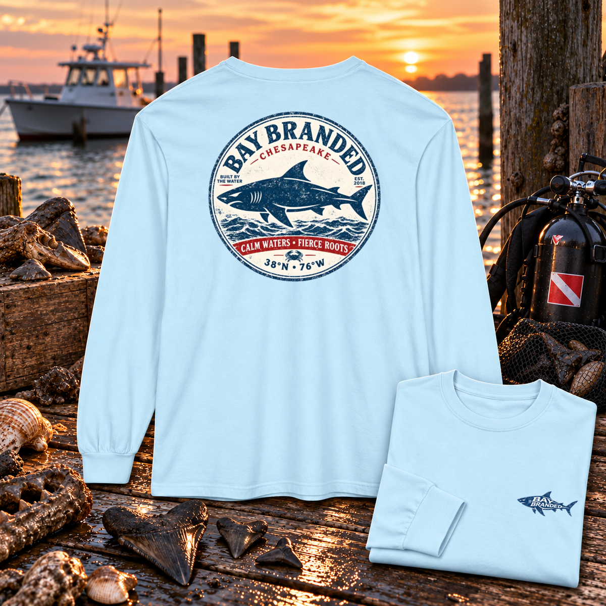 Megalodon Fierce Roots Long Shirt