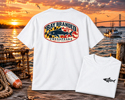 Maryland Flag Megalodon T-Shirt