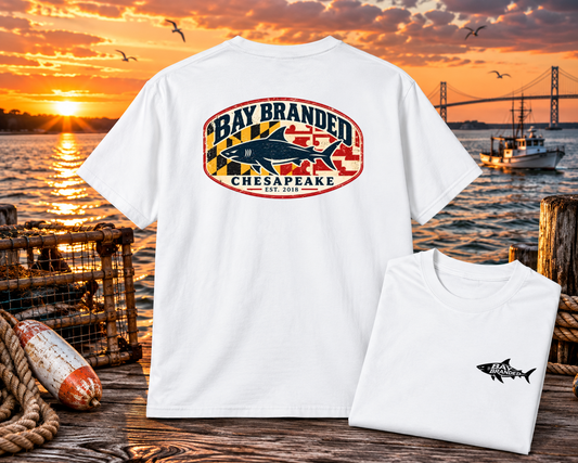 Maryland Flag Megalodon T-Shirt