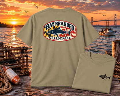 Maryland Flag Megalodon T-Shirt