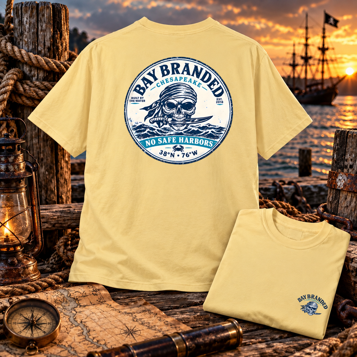No Safe Harbors Pirate T-Shirt