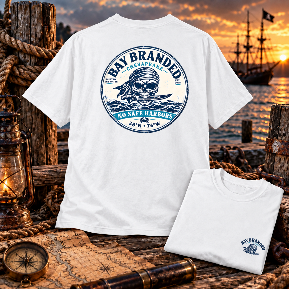 No Safe Harbors Pirate T-Shirt