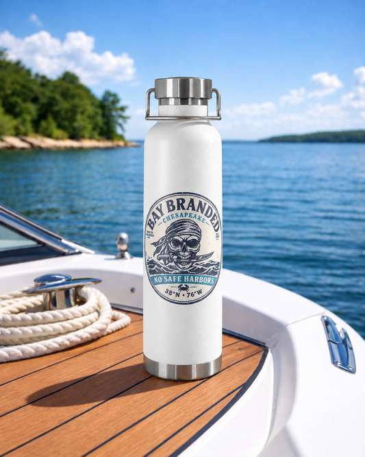 Pirate No Safe Harbors - Insulated Water Bottle