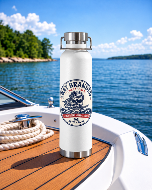 Pirate Calm Waters Fierce Roots - Insulated Water Bottle
