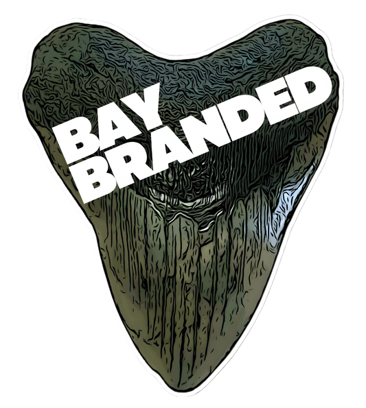 Megalodon Tooth Logo Sticker
